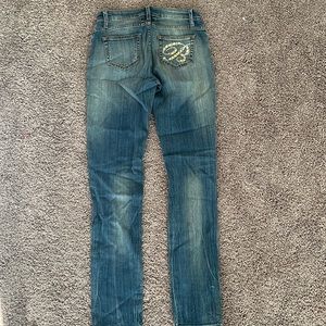 Bluemarine denim embellished crystal jeans size Italian 40 size
